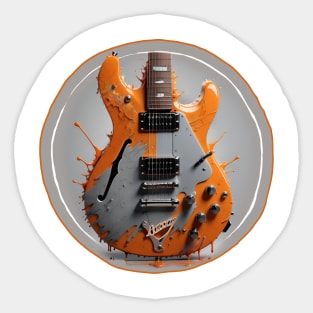 Abstract SG Guitar Sticker